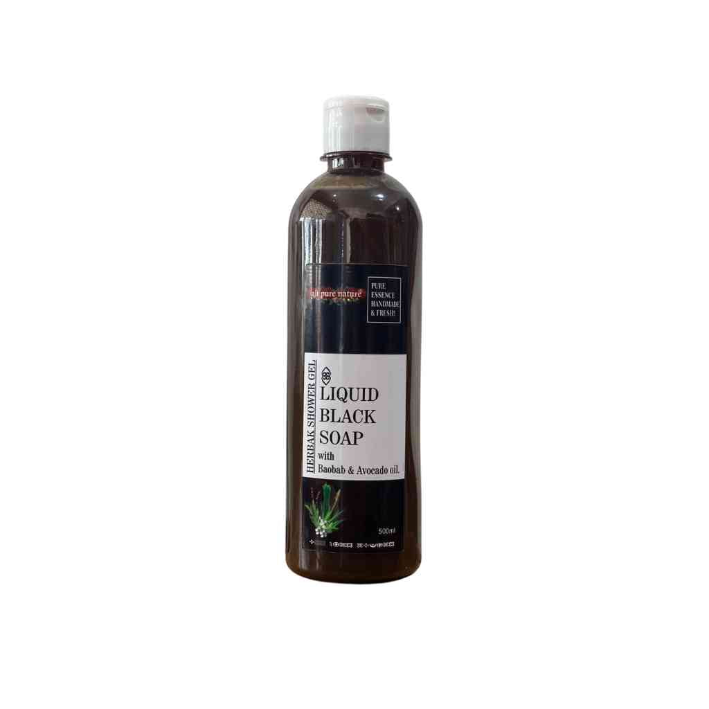 All Pure Nature Liquid Black Soap with Baobab and Avocado Oil 500ml