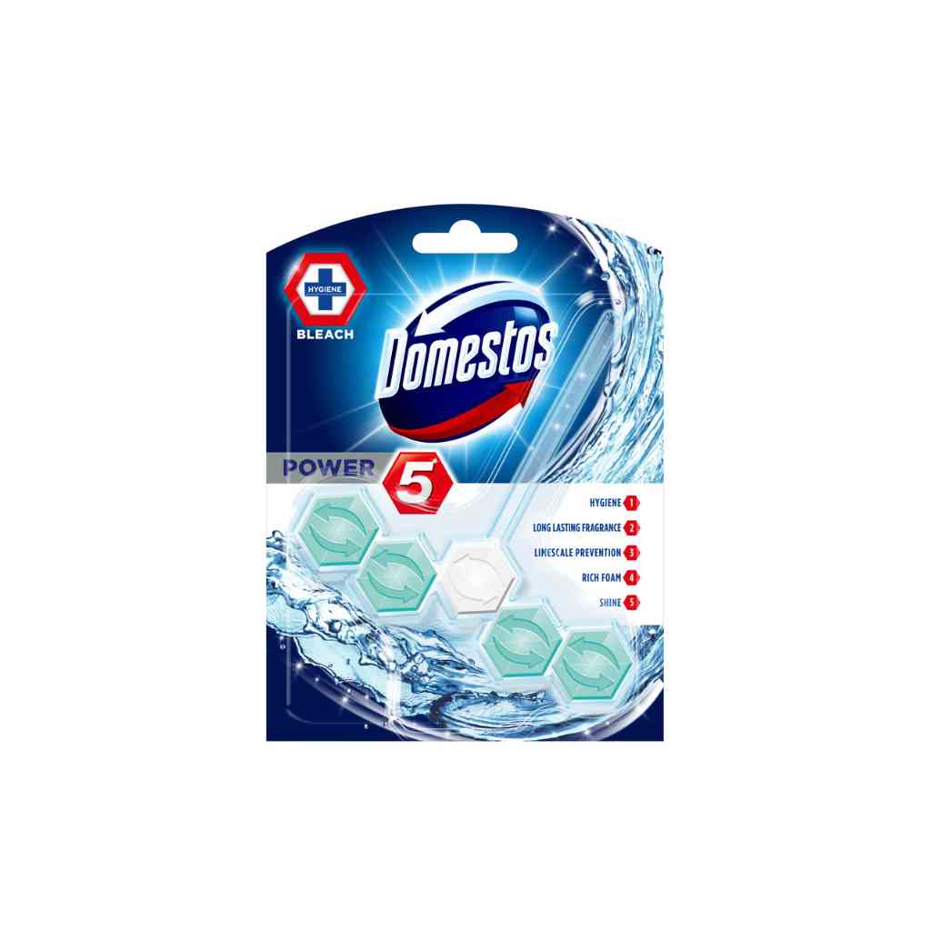 Domestos Power 5 Toilet Rim Block