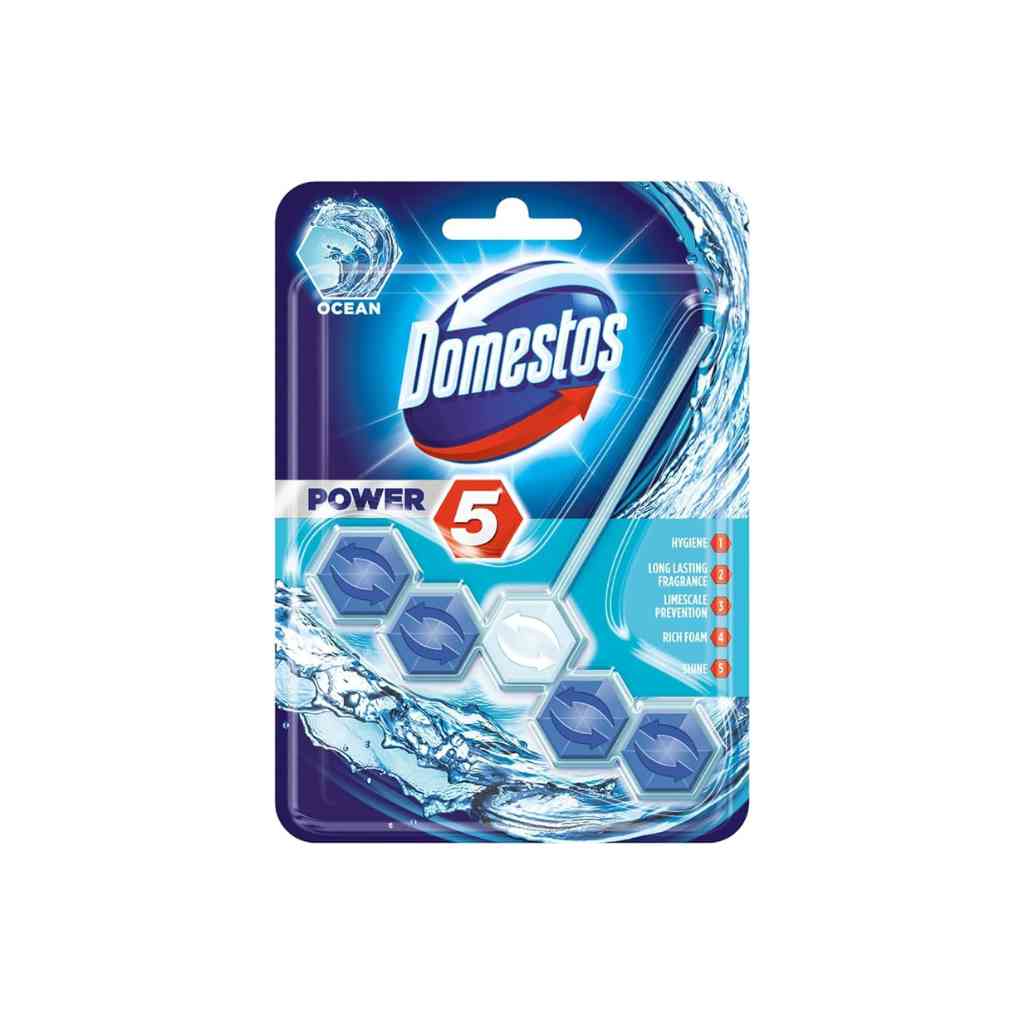 Domestos Power 5 Toilet Rim Block