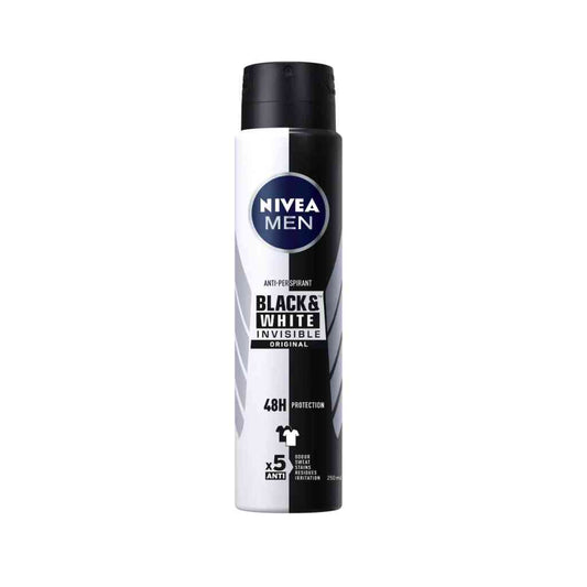 Nivea Men Black and White Invisible Deodorant Spray 48H - 150ml