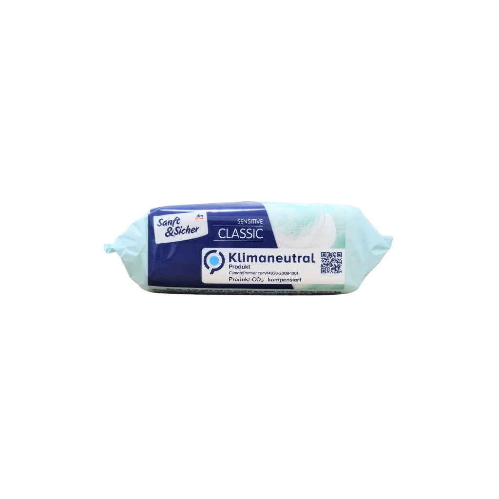 DM Classic Sensitive Flushable Wipes 70 Wipes