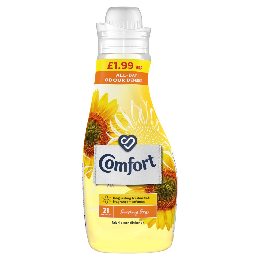 1.26 litre bottle of comfort fabric conditioner sunshine days