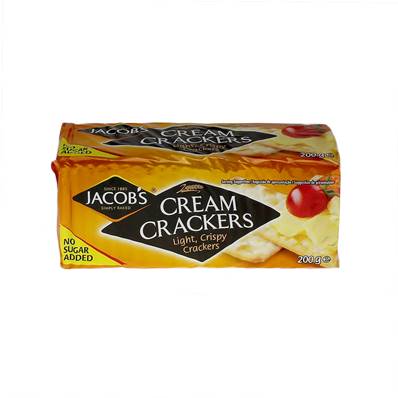 200 gram pack of jacob's cream crackers