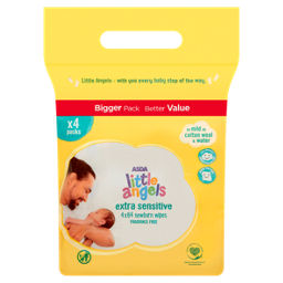 Asda little angels extra sensitive 4x64 newborn wipes