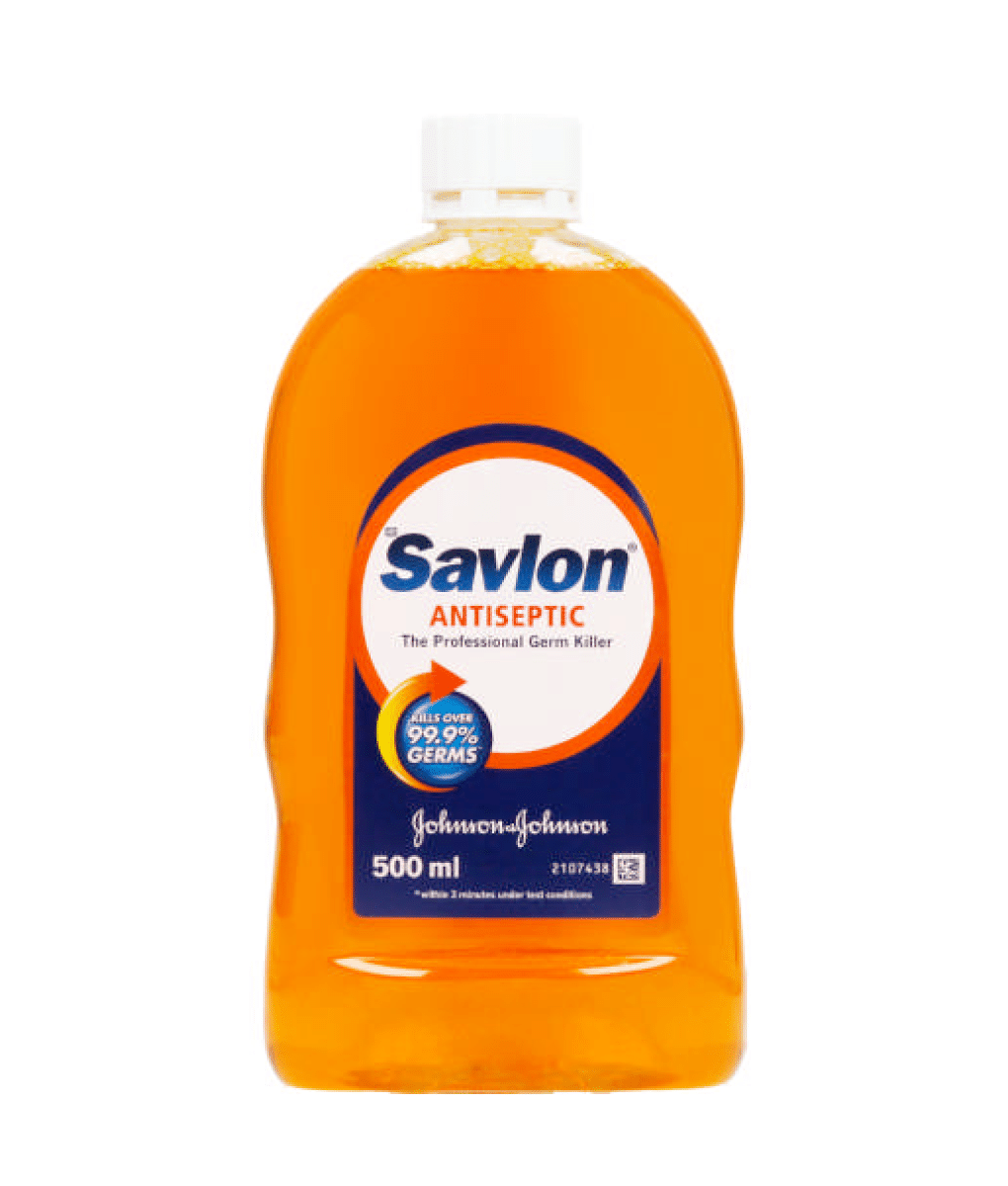 500 millilitre bottle of savlon liquid antiseptic