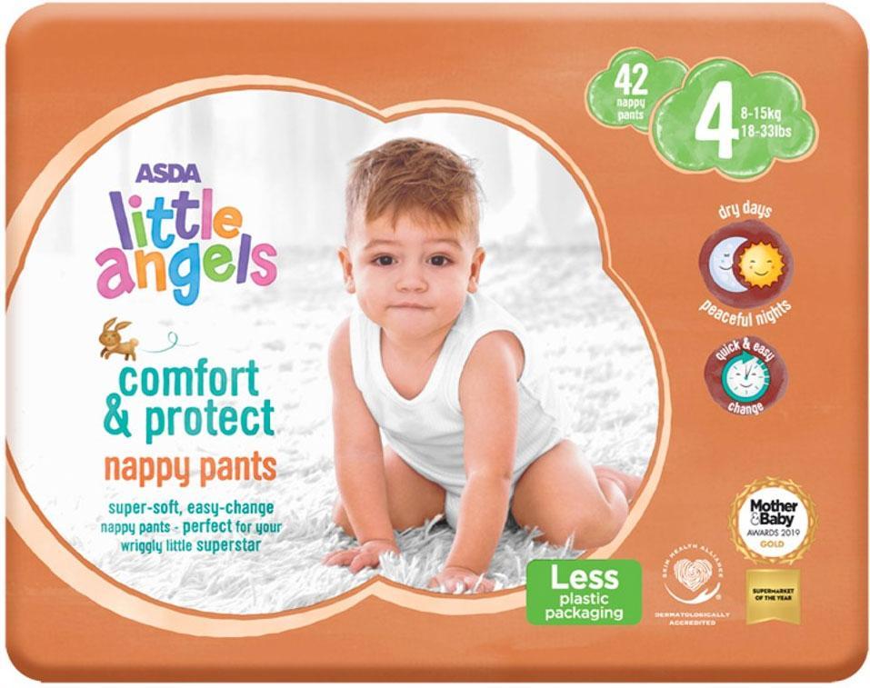 A bag of little angels size 4 nappy pants