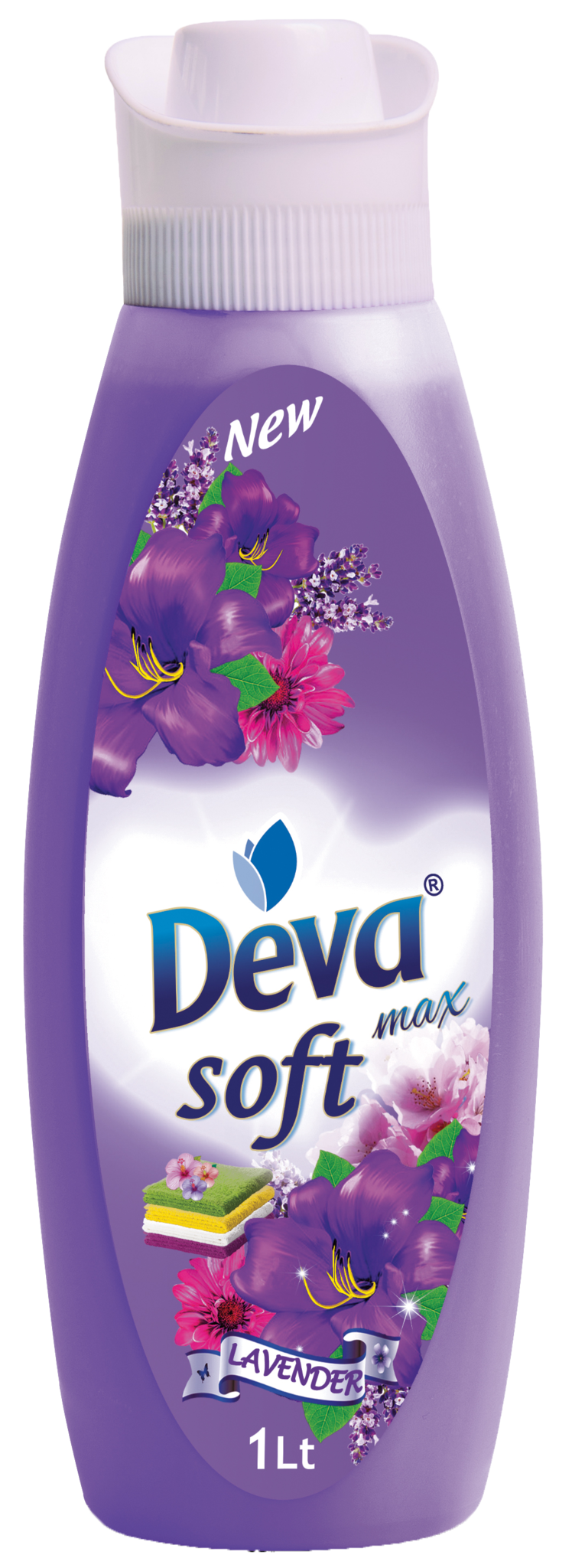 1 litre bottle of deva fabric softener levender