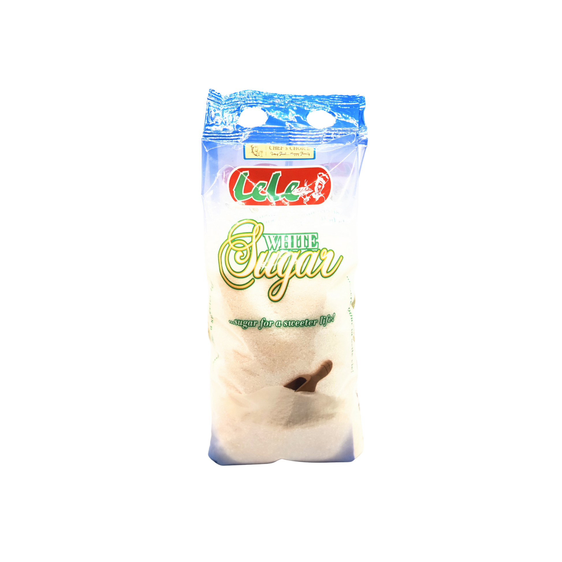 1 kilogram pack of lele white sugar