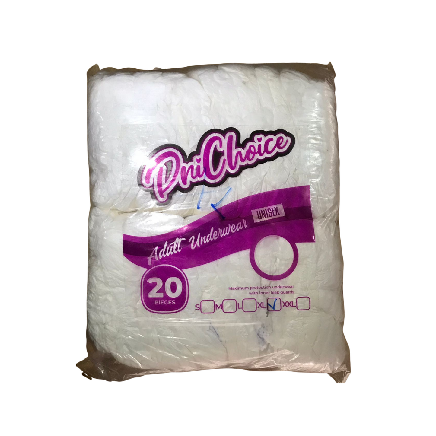 a pack of dri choice adult underwear unisex 20 pcs