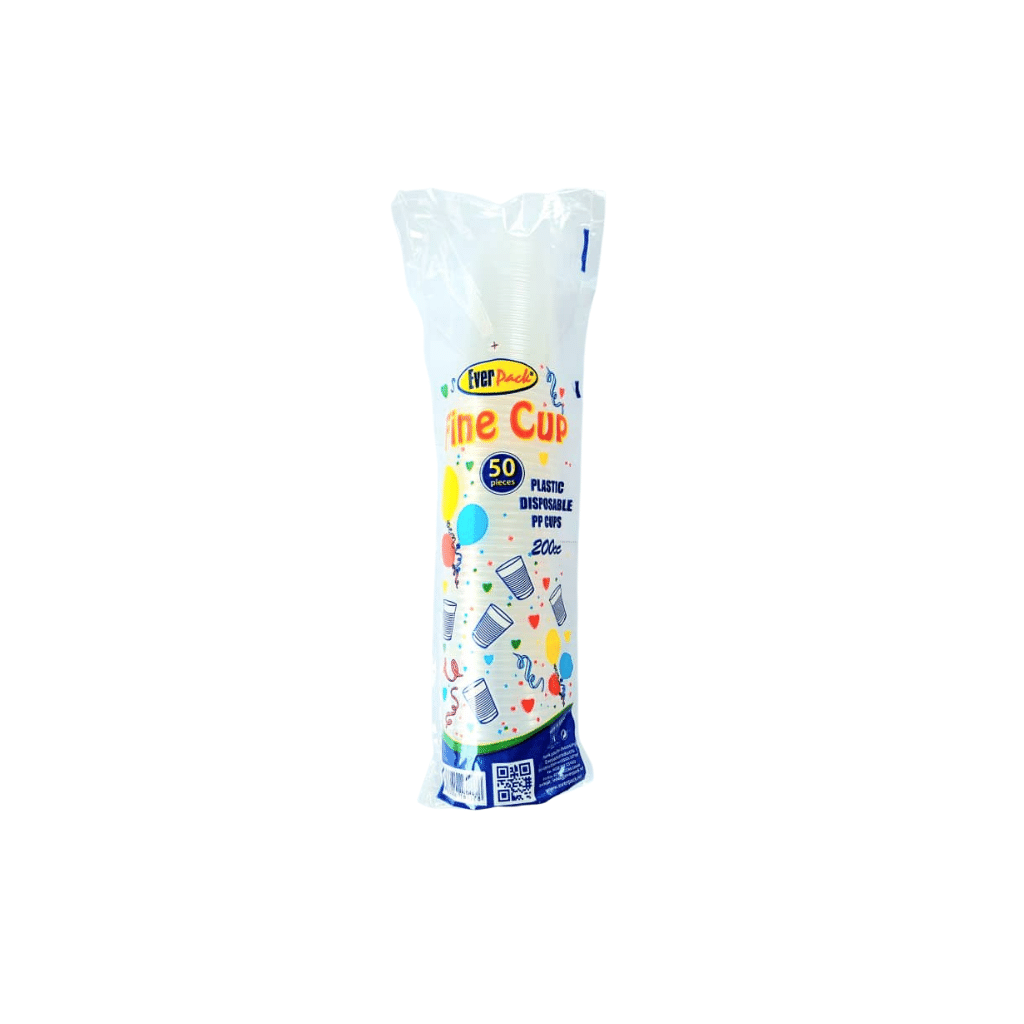 Everpack Plastic Disposable PP Cups, 250cc (50pcs)