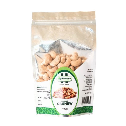 100 gram bag of meannan roasted cashew nuts