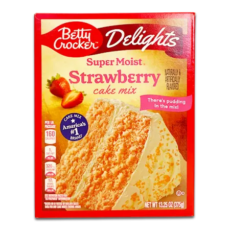 Betty Crocker Super Moist Strawber Cake mix 375g