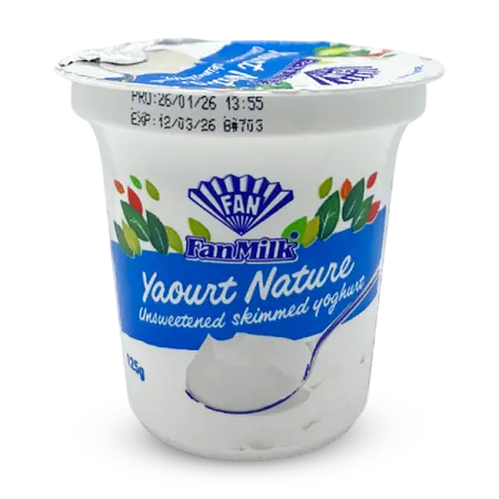 Fanmilk Yaourt Nature Skimmed Yoghurt 125g