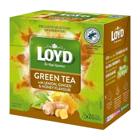 Loyd Green Tea With Lemon, Honey & Ginger 2g