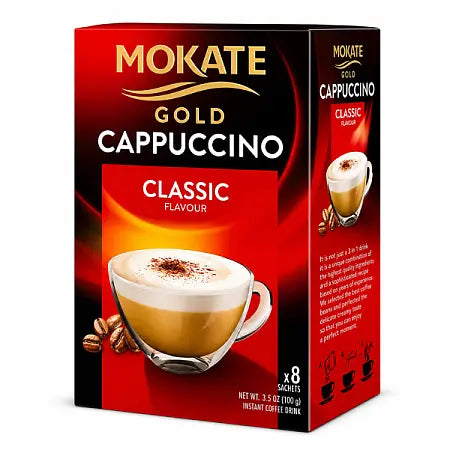 Mokate Instant Coffee Cappuccino Gold Box Classic 100g