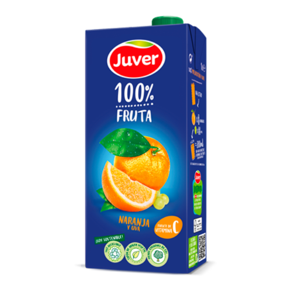 Juver (100%) Orange (Naranja) Juice 1ltr