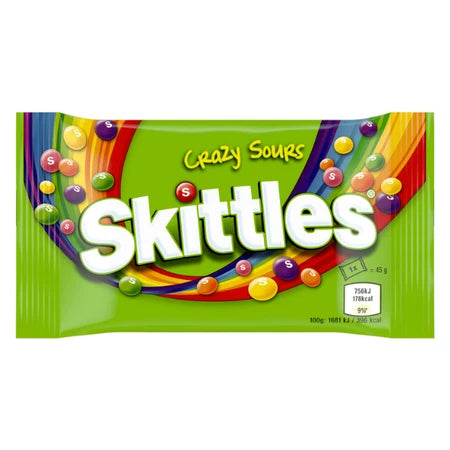 Wrigleys Skittles Crazy Sour 45g