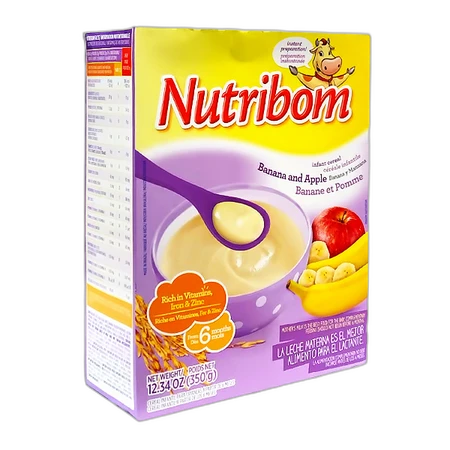 Nutribom Infant Cereal Box Banana & Apple 300g