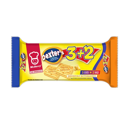 Mcberry Dexters 3 Butter Cream Crackers 30g
