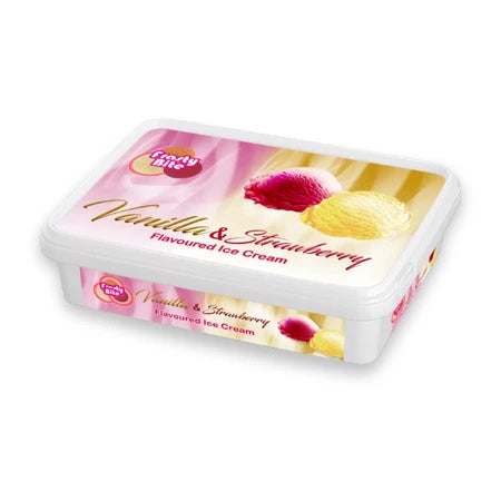 Frosty Bite Vanilla & Strawberry Ice Cream 1800ml