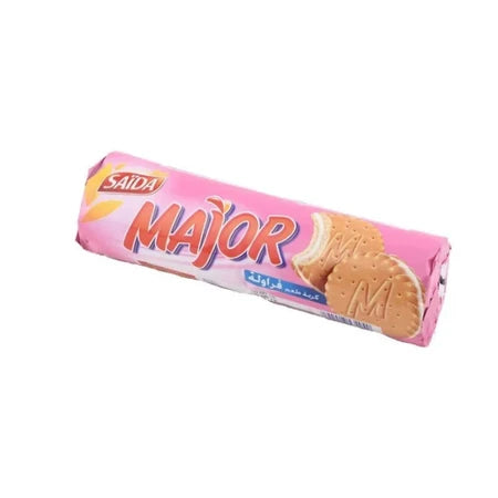 Saida Major Fraise Strawberry Biscuit 160g