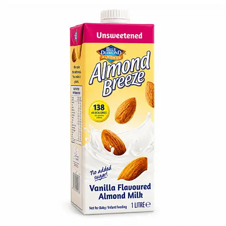 Blue Diamond Almond Breeze Vanilla Unsweetened. 1ltr