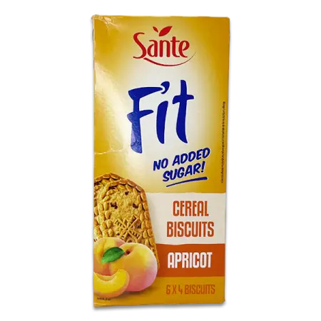 Sante Fit Cereal Bis W Apric No Sugar Add 300g