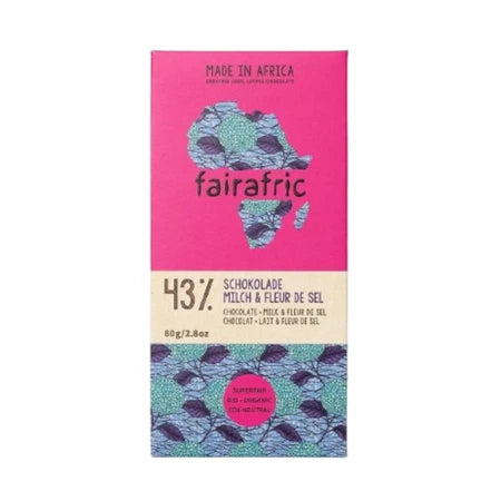 Fairafric 43% Milk Chocolate With Salt 80g