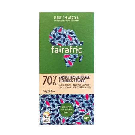 Fairafric 70% Dark Chocolate -Tiger nut 80g