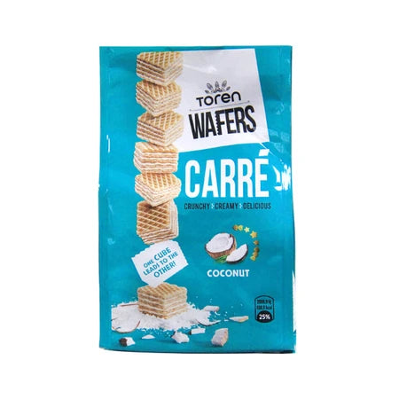 Toren Wafers Carre Coconut Cream Wafer 125g