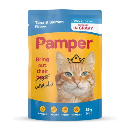 Pamper Tuna & Liver In Gravy 85g
