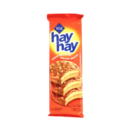 Hayhay Cocoa Coated Biscuit 30g