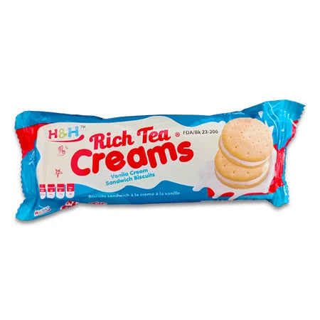 H&H Rich Tea Sandwich Vanila Creams 32g