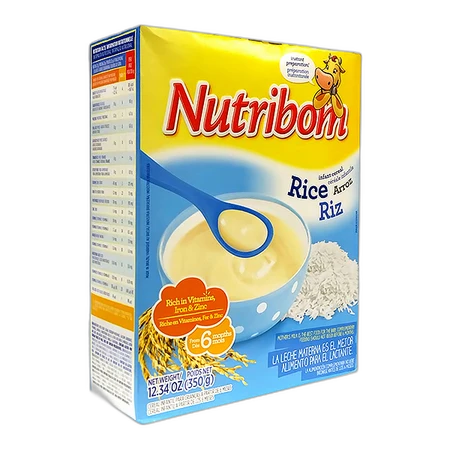 Nutribom Infant Cereal Paper Box Rice 300g