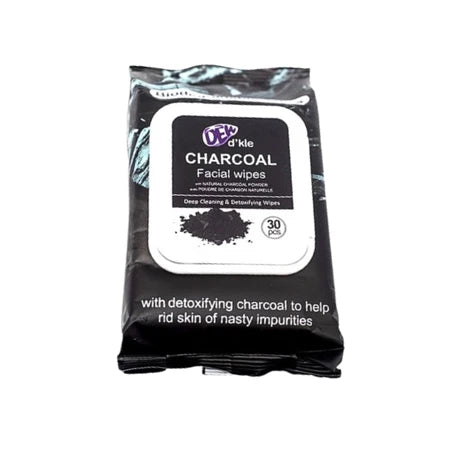 Dew D-Kle Bamboo Charcoal Facial Wipes 24