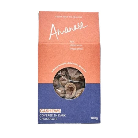 Fairafric Cashews Covered In Dark Chocolate 100g