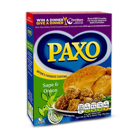 Paxo Sage & Onion Low Salt Stuffing Mix 170g