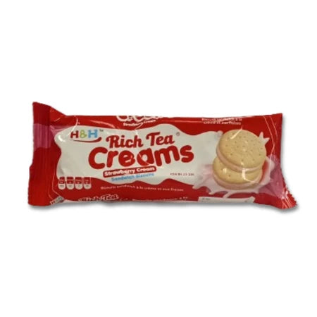 H&H Rich Tea Creams Strawberry 32g