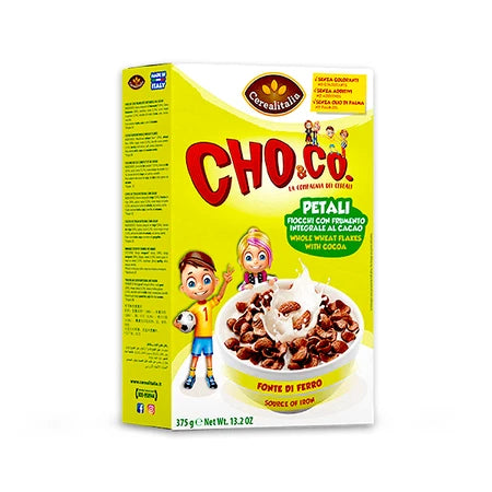 Cerealitalia Whole Wheat Flakes With Cocoa 375g
