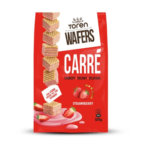 Toren Wafer Strawberry Cream 125g
