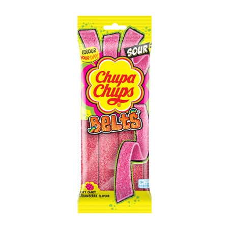 Chupa Chups Sour Belt Strawberry 90g