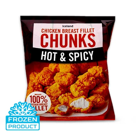 Iceland Hot & Spicy Chicken Chunks 500g