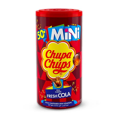 Chupa Chups Mini Cola Flavoured Lolipops 300g