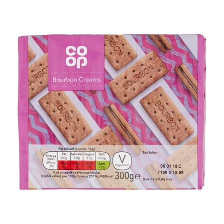 Co Op Bourbon Creams 300g
