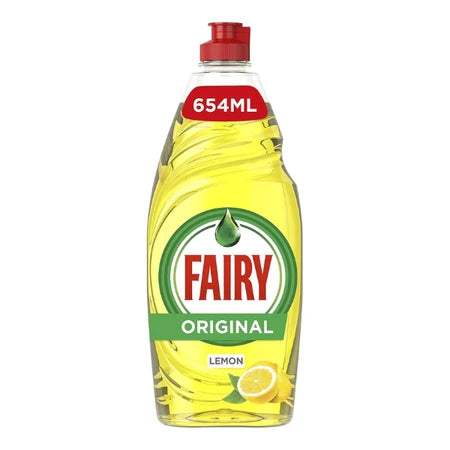 Fairy Washing Up Liquid Lemon 654ml