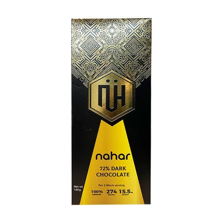 Everything Nahar 72% Dark Chocolate 100g