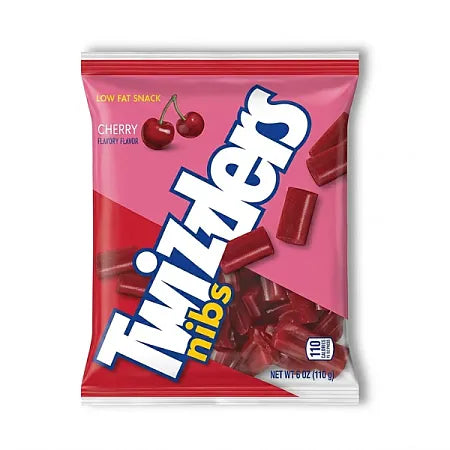 Twizzlers Cherry Flavored Nibs Peg Bag 6oz