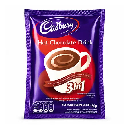Cadbury Hot Chocolate Drink 3in1 30g