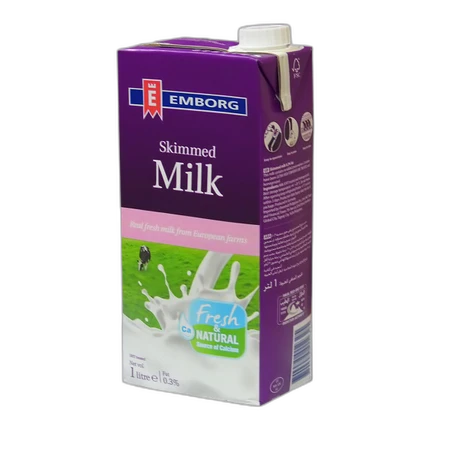 Emborg Skimmed UHT Milk 1ltr