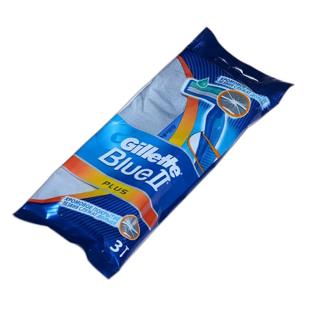 Gillette Blue 2 Plus Pouch 3Razors Twin Blade